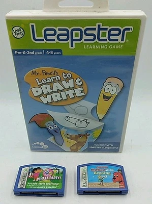 Leap Frog Leapster Dora the Explorer: Pinata Party! Cartridge Only Lot Of 3 Cart - Image 1 of 4