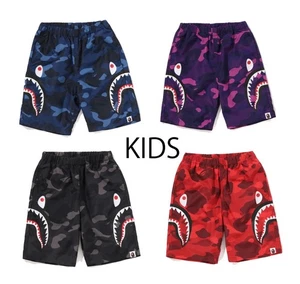 A BATHING APE BAPE KIDS COLOR CAMO SIDE SHARK BEACH SHORTS 1L80353001 - Picture 1 of 18