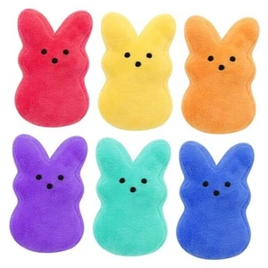 6pcs Easter Bunny Plush Toys Decorations Cute Animal Bunny Stuffed Doll Easter - Picture 1 of 7