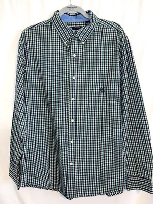 Chaps Easy Care Shirt Cotton Blend Plaid Men’s Size XL - Image 1 of 4
