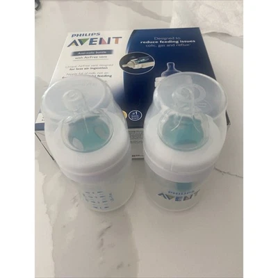 Philips Avent Anti-Colic Bottle w/ AirFree Vent 2 pk Newborn Wide Neck 4oz/125ml - Image 1 of 4