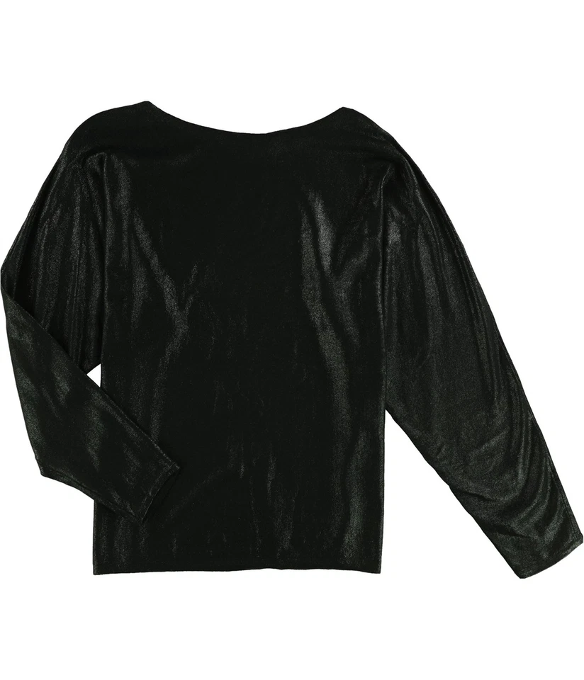 Ralph Lauren Womens Black Long Sleeve JEWEL Neck Casual Top M