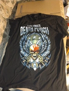 CAMISETA CONCIERTO FIVE FINGER DEATH PUNCH GIRA 2018 lista de ciudades 5FDP adulto grande - Imagen 1 de 4