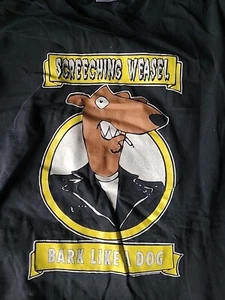 Vintage Screeching Weasel T-Shirt • Mens Xl 1996• Weasel Head • Black • Punk - Picture 1 of 4