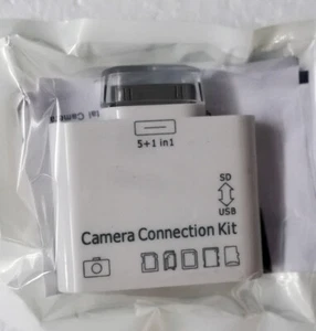 5 in 1 USB Camera Connection Kit Memory Card SD Reader For Apple iPhone/iPad  - Picture 1 of 3