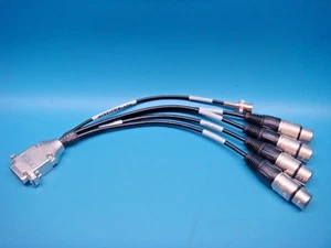 (1) CABLE DE RUPTURA NEUTRIK 4 CANALES XLR DB15 A NC3FX COAXIAL AUDIO PROFESIONAL 8" - Imagen 1 de 7