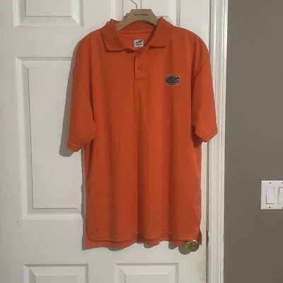 FLORIDA GATORS Polo Shirt Men's XL Embroidered Orange Short Sleeve Golf Sports - Image 1 of 4
