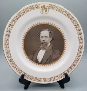 Spode The Charles Dickens Centenary Plate 1870-1970 - 101/2" Bone China - Inglaterra - Imagen 1 de 7