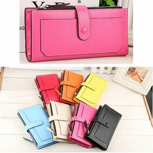 Women Clutch Leather Wallet Long Card Holder Phone Bag Purse Handbag Lady Pocket - Bild 1 von 24