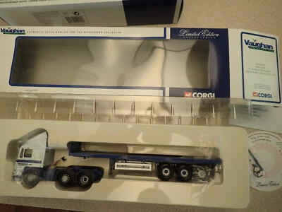 Corgi CC12703 1:50 ERF ECS Flatbed Trailer Vaughan Logistics MIB Poor Box - Image 1 of 4