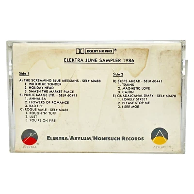 June 1986 Elektra Promo Sampler Public Image Ltd PIL Rogue Male Steps Ahead RARE - Image 1 of 4