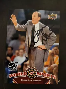 Homer Drew Autographed Trading Card Valparaiso Basketball - Picture 1 of 1