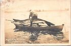 Rppc Exaggeration "Swallowed The Pole And All" Fishing Scene 1909