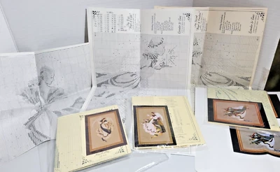 3-Lavender & Lace Angle of Grace, Hope & Light Cross-Stitch Patterns - Image 1 of 4