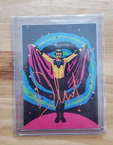 Danhausen black light style trading card - ROH - AEW - AUTOGRAPHED - Picture 1 of 2