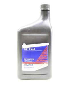 NEW ACDelco CVT Continuously Variable Transmission Fluid 1 Quart / 32 Oz 10-4092
