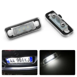 2pcs License Plate Lamps LED Tail Lights For Mercedes-Benz W203 W211 C219 R171 - Picture 1 of 8