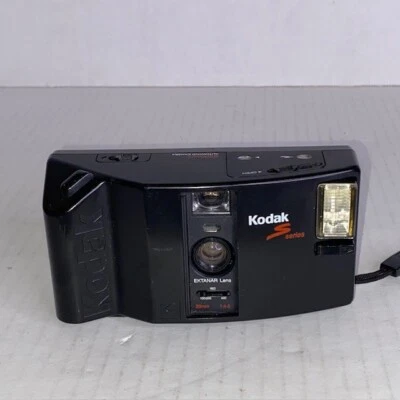 Kodak S300MD S Series Black Autowind Point & Shoot Film Camera Flash Works. - Image 1 of 4