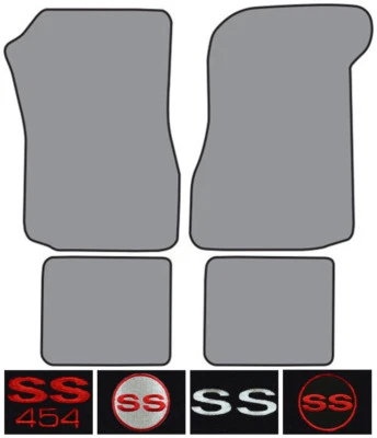 Chevrolet Monte Carlo 1973 alfombra con logotipo 4 piezas Foto 1 de 2