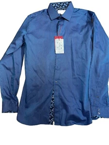 Ted Baker men's Endurance London Blue Diamond dress Shirt 15 1/2 / 15.5 rt $165 - Picture 1 of 21