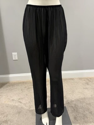 Pantalones negros transparentes Calvin Klein para mujer talla M Foto 1 de 4