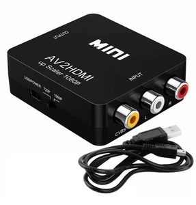 Adaptador convertidor RCA a HDMI AV 1080P para TV audio video compuesto CVBS AV2HDMI - Imagen 1 de 2
