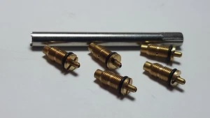 Ronson Type (Varaflame) Quality Filler Inlet Valve Tool + 5 Valves - Picture 1 of 3