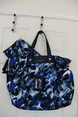 Подлинный Marc By Marc Jacobs опрятный нейлона Eliz A Baby подгузники сумка в мульти синий новый с Ярлыками - Изображение 1 из 4