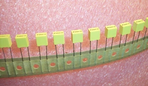 QTY (100) .33uf 100V 10% RADIAL METALLIZED FILM CAPACITORS BF074E0334KDD TPC - Picture 1 of 2