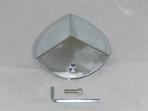 STARR ALLOY 357 CHROME WHEEL RIM CENTER CAP 861L160 or CAP861L160 WITH SCREW - Picture 1 of 5