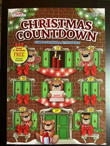 KAPPA JUMBO COLORING & ACTIVITY BOOK CHRISTMAS COUNTDOWN FREE HOLIDAY ORNAMENTS! - Picture 1 of 2