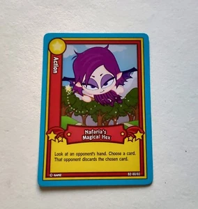 Webkinz Trading Card Series 2 Game Action Nafaria's Magical Hex B2-80/85 - Picture 1 of 2