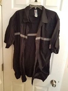 Rusty brand All Terrain Series dope 90s Men Shirt Button Short Sleeve Swinger XL - Picture 1 of 2