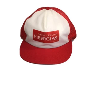 VINTAGE SNAPBACK TRUCKER CAP MADE IN USA (Owens/Corning Fiberglas®️) GUC - Picture 1 of 7