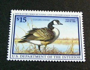 Estampillas de pato de Estados Unidos Scott# RW64 Canada Goose 1997 MNH L494 - Imagen 1 de 2