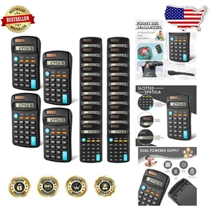 Lightweight Mini Calculators, Dual Powered, Perfect for Kids & Adults - 24pcs - Picture 1 of 8