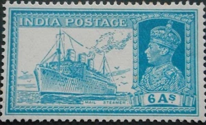 India 1937 GVI Six Annas SG 256 como nuevo - Imagen 1 de 1