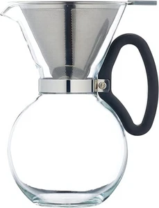 La Cafetière 1.1 litre Slow Brew Manual Drip Coffee Maker Reusable Steel Filter - Picture 1 of 7
