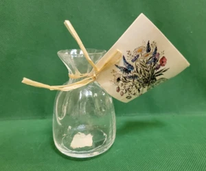 SEA of SWEDEN Scandinavian Handmade Bud Vase Clear Bag/ Sack 4” NWT - Picture 1 of 4