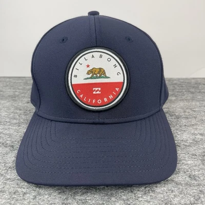 Billabong Hat Cap Navy California Bear Logo Size L/XL Flexfit Restored - Image 1 of 4