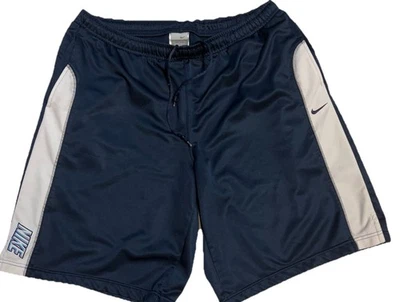 Men’s Navy Blue White Strip Basketball Athletic Drawstring Shorts Extra Large - Image 1 of 4