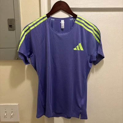 Women’s Adidas AdiZero Running Short Sleeve Shirt Size M - Image 1 of 4