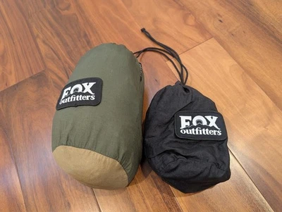 JUEGO DE HAMACAS 2 Personas FOX Outfitters Caqui/Verde Oliva  Foto 1 de 2