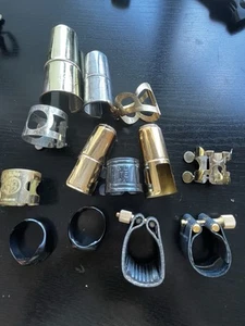 Quality Saxophone Ligatures Bundle Alto Tenor Drake BG Selmer Rover Yamaha - Picture 1 of 11