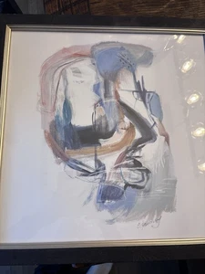 2 pinturas abstractas E Brodsky suspiradas. 18 por 18. - Imagen 1 de 9