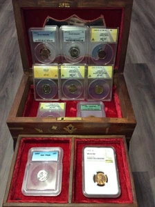 Rare Old US Coins Collection- PCGS, NGC, ANAC, ICG- Valuable Coins, Silver, MS66 - Picture 1 of 19