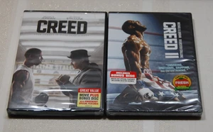 Creed DVD Lot: Creed 1 & 2 Michael B. Jordan, Stallone, Both Brand New Sealed - Picture 1 of 2