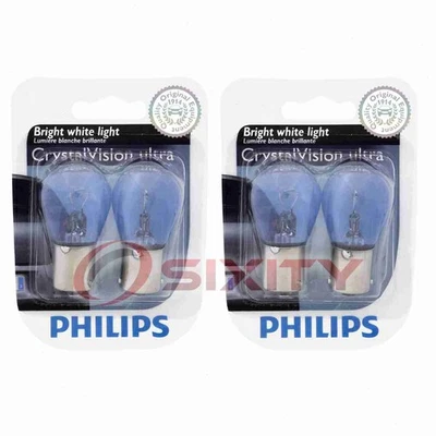 2 pc Philips Brake Light Bulbs for Mitsubishi Galant Precis 1992-1994 qe - Image 1 of 4