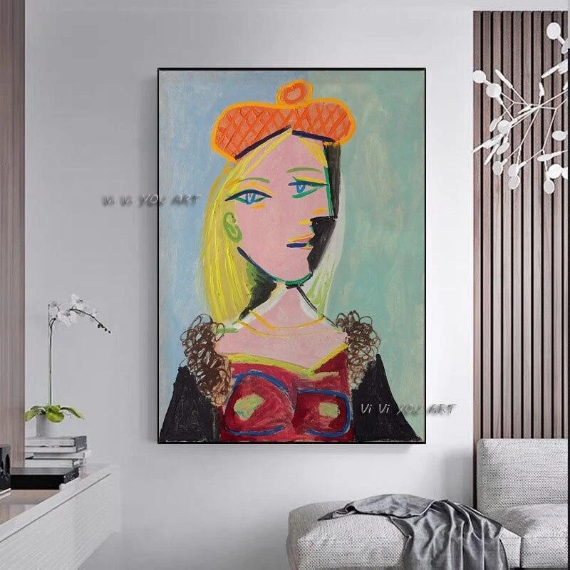 Abstract woman hand made Modern Painting Picasso painting Marie Therese Hand Pai - image 1 of 1