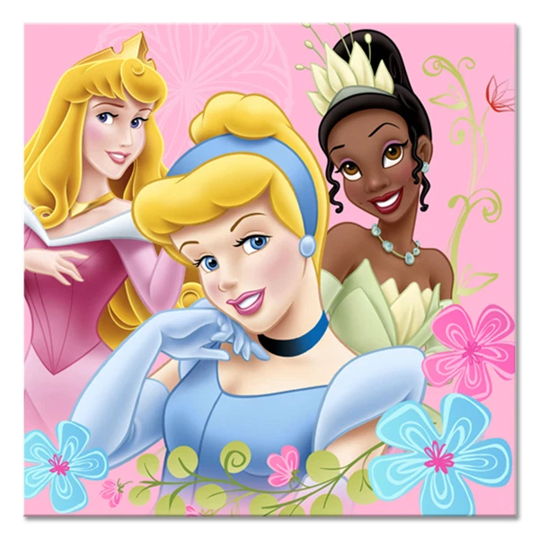 Servilletas para bebidas suministros de fiesta de princesas de fantasía de Disney Foto 1 de 1